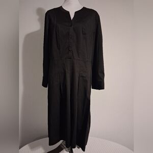Talbots Black Dress Womens Size 18
